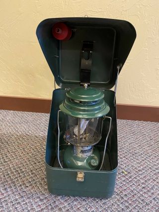 Vintage Coleman Lantern And Steel Case