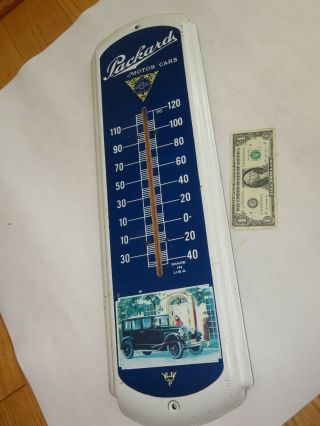 VINTAGE THERMOMETER PACKARD MOTOR CARS 27 