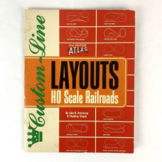 Vintage Atlas Custom - Line Layouts Ho Scale Railroads 2nd Ed Model Railroads 1975