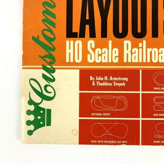 Vintage Atlas CUSTOM - LINE Layouts HO Scale Railroads 2nd Ed Model Railroads 1975 3