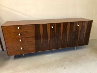 George Nelson Herman Miller Thin Edge Rosewood Credenza