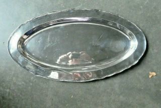 Large Camusso Sterling Silver Oblong Serving Tray With Deep Reserve