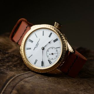 Patek Philippe Mens Watch,  White Dial,  Luxury Custom Converted Watch,  Swiss Watch