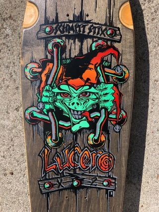 Vintage 1987 Schmitt Stix John Lucero X2 Very Rare Skateboard NOS 3
