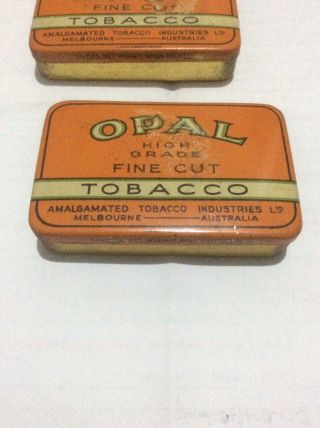 2 X Opal Fine Cut Tobacco Tins Australia