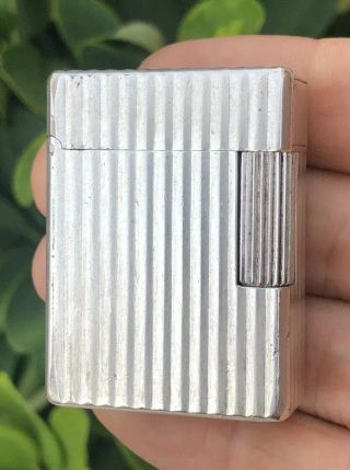 Vintage Dupont Gas Lighter Silver Plated