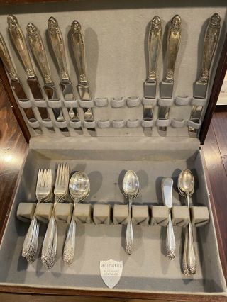 International Sterling Silver Prelude 56 Piece Set With Case.