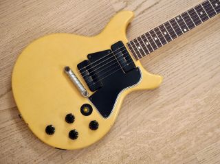 1959 Gibson Les Paul Special Double Cut Tv Yellow Vintage Electric Guitar,  Case