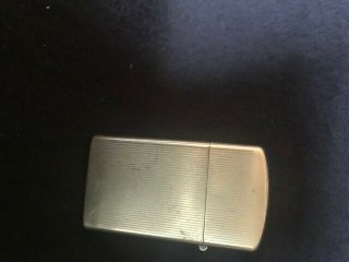 Zippo Vintage 10K Gold Filled Slim Lighter 3
