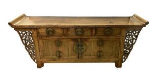 Antique Large Chinese Altar Table Chest Buffet Bar Cabinet Server Sideboard