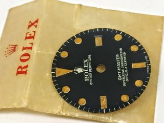 Vintage ROLEX GMT MASTER 1675 MK 1.  5 (T 25) Matte DIAL for Spare Parts 2