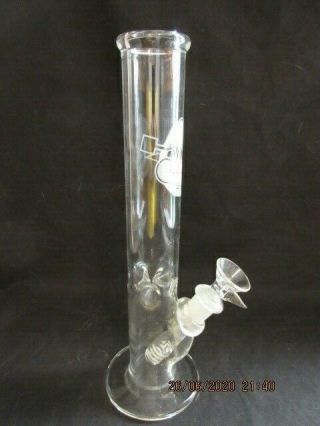 Vintage Hvy Hookah Water Pipe Heavy Glass 10.  5 " Tobacco Bong W/ Ice Catcher