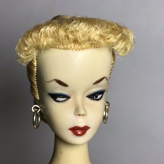 1959 Vintage Hand Painted 2 Ponytail Barbie 3