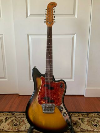 Vintage 1966 Fender XII 12 String Electric Guitar Sunburst 2