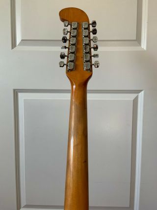 Vintage 1966 Fender XII 12 String Electric Guitar Sunburst 3