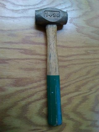 Vintage Proto 1430 Non - Sparking Brass Hammer Proto Handle Made In Usa