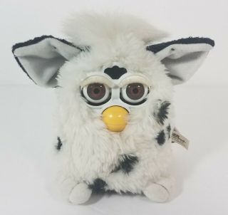Vintage Furby Black & White Spots 1998 With Tags Great Tiger Electronics