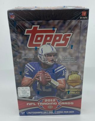 2012 Topps Football Factory Hobby Box W/ 36 Packs