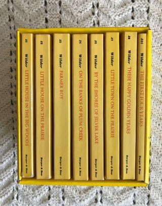 Little House On The Prairie Box Set Of 8 By Laura Ingalls Wilder 1971 Vintage