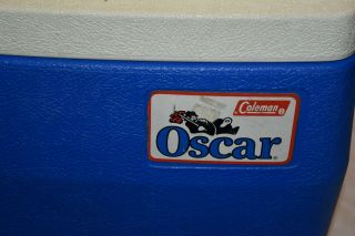 Vintage COLEMAN OSCAR BLUE ice chest small 5274 Camp work USA 2