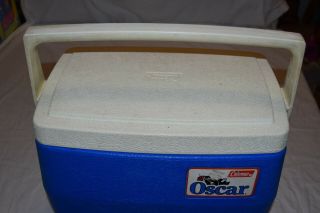 Vintage COLEMAN OSCAR BLUE ice chest small 5274 Camp work USA 3