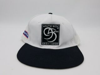 Chicago White Sox Vintage 90s Mlb Snapback Hat Cap 95 Years Luis Robert