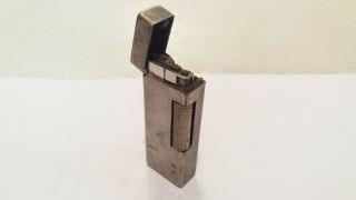 Vintage Rare Dunhill Rollagas Silver Plated Lighter