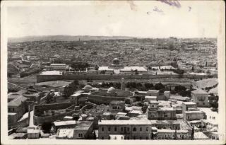 Israel Rppc General View Of Jerusalem Real Photo Post Card Vintage