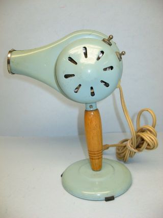 Vintage Handy Hannah Hair Dryer With Stand,  Cat.  No.  695,  Light Blue,