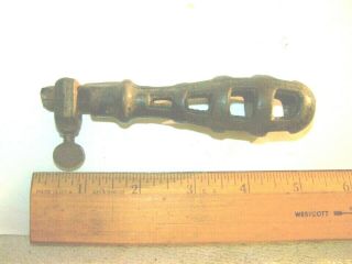 Antique / Vintage Cast Iron Metal File Handle made in USA 2