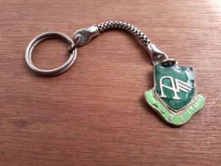 Rare Austin Early Vintage Green Enamel Key Ring,  Old Stock,  Please See Others