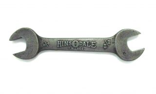 Vintage Hinsdale 4 Chrome Vanadium Wrench Tool Open End 3/4 25/32 " Usa C1920 