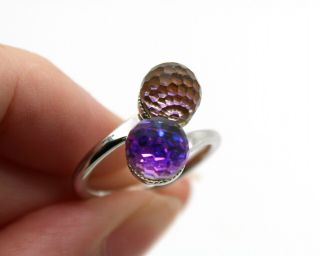 Pretty Vintage Sarah Coventry Crystal Disco Ball Ring Uk Size N 1/2