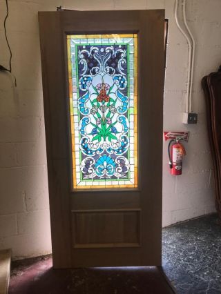 Stained Glass Estate Entry Door With Safety Glass - Jhl2147 - 78