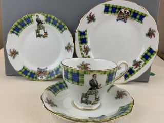 4 Piece Vintage Royal Standard Bonnie Scotland Clan Campbell Tea Set