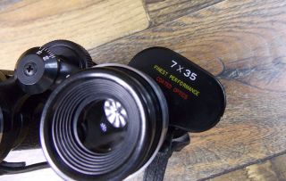 Vintage Model 183 Non Prismatic 7x35 Binoculars Coated Optics With Case 3