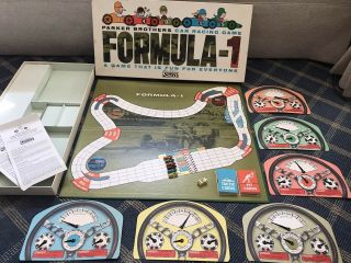 Vintage 1963 Parker Brothers Formula - 1 Car Racing Board Game Complete Euc