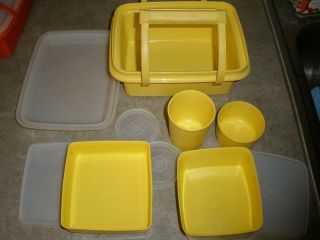 Vintage Tupperware Pack And Carry Lunch Box You Choose Color