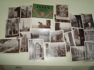 20 Small Vintage Photographs Rouen France