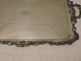 Gorham Sterling Silver Large Rectangle Tray 101.  17ozt. 2