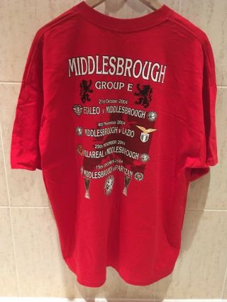 Vintage Middlesbrough football shirt 2004/2005 Europe signed autographed XXL 2