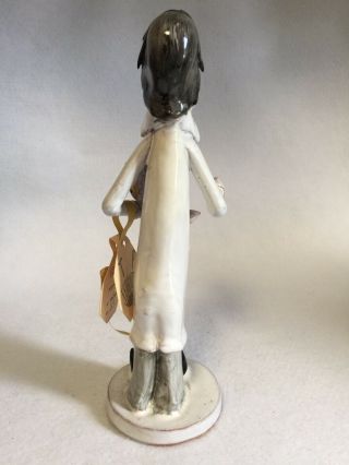 Rare Vintage Italy POLI Signed Ceramic TP Ceramiche Male Doctor Numbered 3