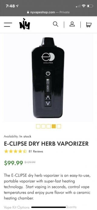 E - Clipse Dry Herb Vaporiser
