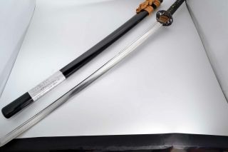 Katana Japanese Sword With Koshirae 68.  5cm By Kanemichi Showa