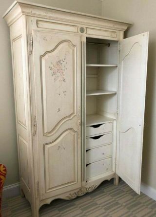$99 Ethan Allen Country French Hand Decorated Armoire Model 26 - 5215 2