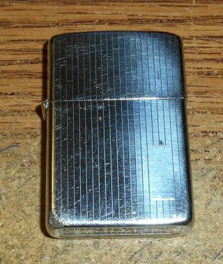 Late 1940s/early 1950s Zippo Full Size Lighter With Pinstripe Design