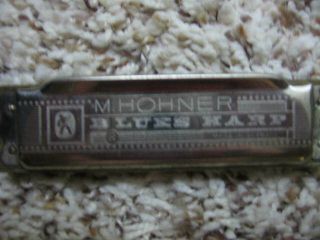 Vtg - M,  Hohner " Blues Harp " Made In Germany - Key Of F - 10 Has Case