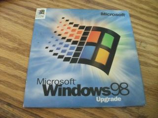 Microsoft Windows 98 Upgrade CD,  key for Windows 95 Vintage Disc Classic 3
