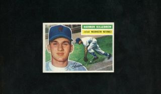 1956 Topps Baseball - 164 Harmon Killebrew,  Washington Nats,  Ex/mt,  Razor Sharp