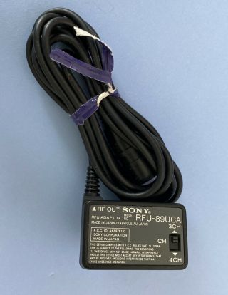Vintage Sony RFU - 89UCA RFU Adaptor Adapter 8mm Video8 Hi8 VCRs RF Out Rare 2
